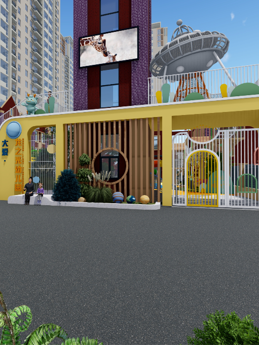 濮陽大愛·龍之光幼兒園戶外設(shè)計裝修