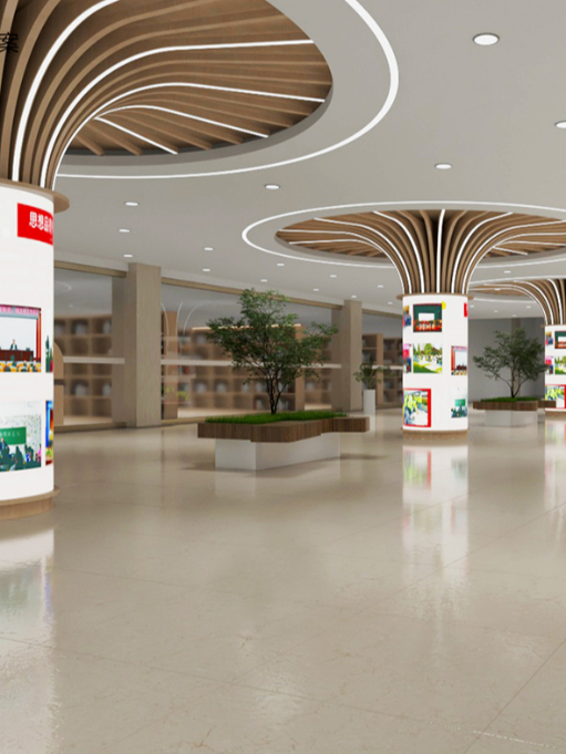 鄭州工商學(xué)院圖書館-校園文化設(shè)計(jì)案例